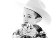 Young boy dressed as a cowboy
