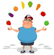 Ilustração: Overweight boy Overweight boy