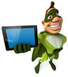 Green superhero