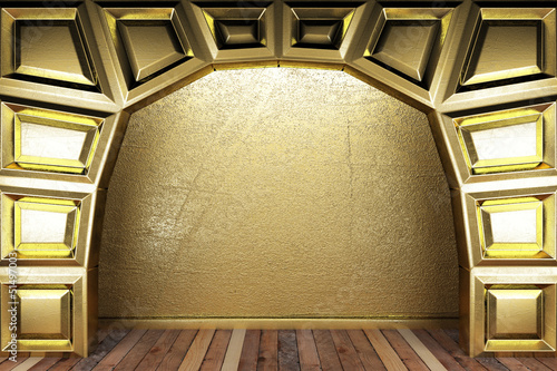 Illustration: golden stage golden stage