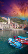 Colorful Boats In The Quaint P...