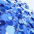 Stream of Hexagon Particles