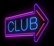 Neon Club sign.