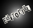 Editorial concept.