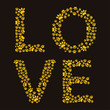 Love trail of paw prints