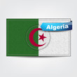 Fabric texture of the flag of Algeria
