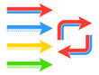 Vector: Set of infographic arrows. Vector illustration Set of infographic arrows. Vector illustration