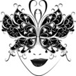 Masks for a masquerade. Vector party mask.