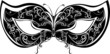 Masks for a masquerade. Vector party mask.