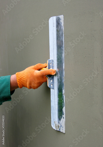 Photo: plaster on a wall plaster on a wall