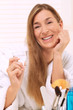 Photo: Frau mit Wasser Frau mit Wasser