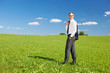manager auf der grünen wiese