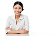 Photo: Young help desk executive at your service Young help desk executive at your service