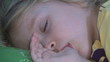 Sleeping Child, Little Girl Sucking Thumb, Habits of Children