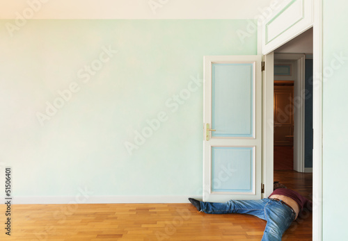 Photo: interior home, a weird guy in the room interior home, a weird guy in the room