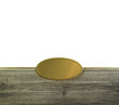 Photo: Gold and wood frame Gold and wood frame