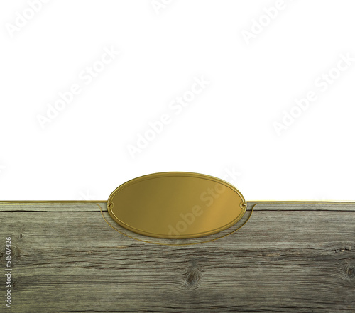 Photo: Gold and wood frame Gold and wood frame