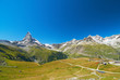 Mountain landscape in a neighborhood of the resort town