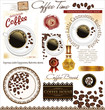 Coffee label set
