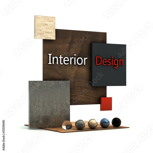 Photo: Interior design 3D illustration. Interior design 3D illustration.