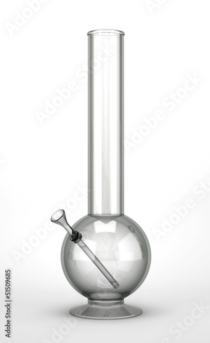 Illustration: Bong isolated on white background Bong isolated on white background