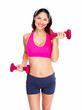 Young beautiful fitness woman.