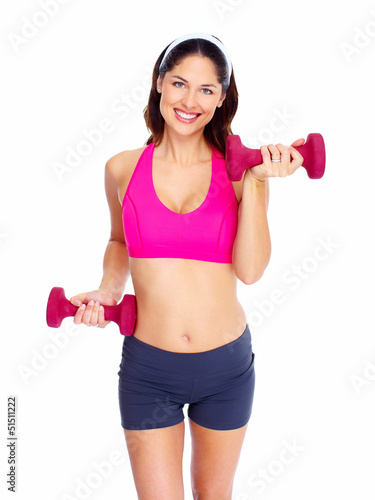 Photo: Young beautiful fitness woman. Young beautiful fitness woman.
