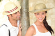 Photo: happy couple on vacation happy couple on vacation