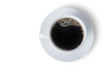 Cup of coffee on white