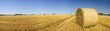 Hay bales, Idyllic rural landscape.