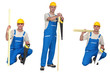 Foto: Three portraits of a carpenter Three portraits of a carpenter
