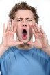 Girl screaming