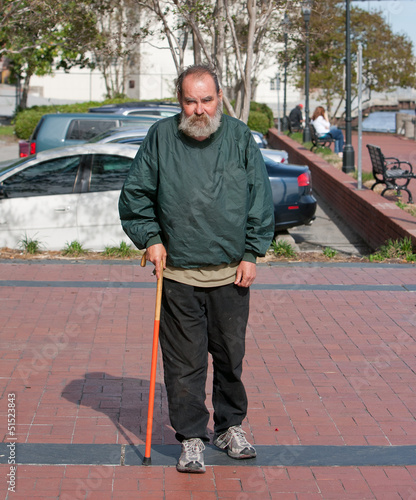 Photo: Handicapped Homeless Man Handicapped Homeless Man