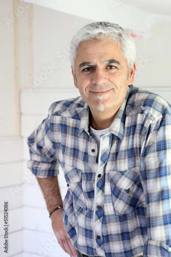 Photo: Grey haired handyman Grey haired handyman
