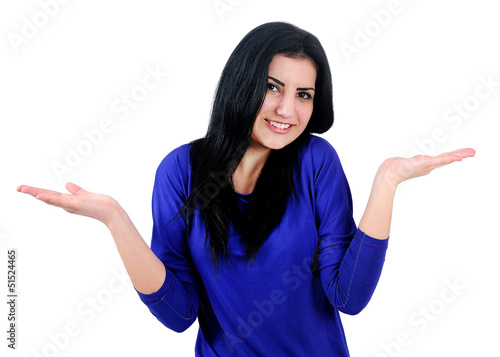 Photo: Isolated casual woman Isolated casual woman