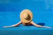 Woman at poolside