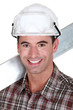 handsome craftsman smiling
