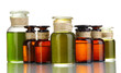 Medicine bottles isolated on white