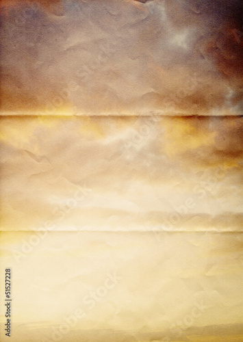 Photo: stained folded paper stained folded paper