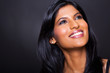 beautiful indianl woman looking up