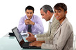 A businessteam at work.
