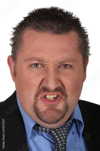 Photo: Portrait of angry man Portrait of angry man