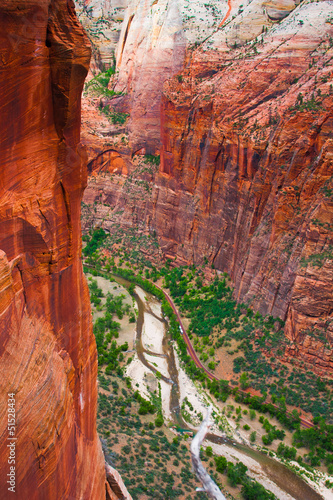 Photo: Red Rock Cliff in Zion National Park,Utah,USA Red Rock Cliff in Zion National Park,Utah,USA