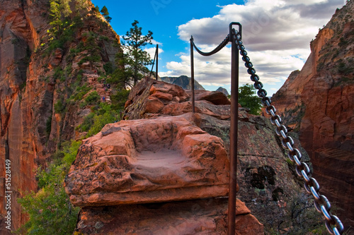Photo: Angel Landing Trail in Zion National Park,Utah,USA Angel Landing Trail in Zion National Park,Utah,USA