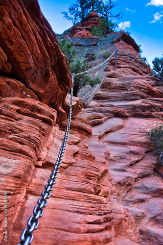 Photo: Angel Landing Trail in Zion National Park,Utah,USA Angel Landing Trail in Zion National Park,Utah,USA