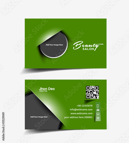 Vector: beauty salon business card, vector beauty salon business card, vector
