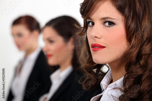 Photo: Portrait of three women's faces Portrait of three women's faces