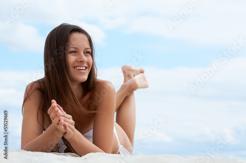 Photo: Woman on the beach Woman on the beach