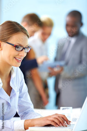 Photo: Using laptop Using laptop