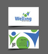 Welling  business card, vector